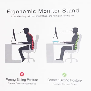 پایه نگهدارنده مانیتور شیشه‌ای رپو مدل STAND 210 Medium